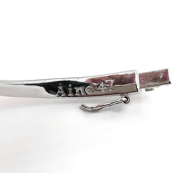 Ohio Miami University Oval Style Sterling Silver Hinged Bangle Bracelet - Picture 5 of 9